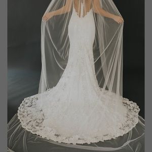 Untamed Petals Day Dream cathedral length veil